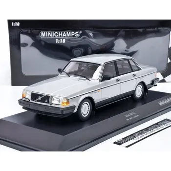 autíčko Volvo 240 GL 1986 stříbrná MINICHAMPS 1:18