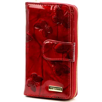 Peněženka Luxusní dámská kožená peněženka Gregorio Sarawa, červená