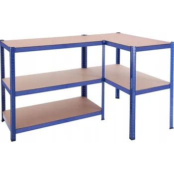 Dílenský regál SKLADOVACÍ REGÁL SONGMICS 200 CM 5 POLIC 875 KG KOV MDF GRANÁT