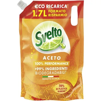 Svelto prostředek na mytí nádobí Ocet NÁHRADNÍ NÁPLŇ 1,7 l