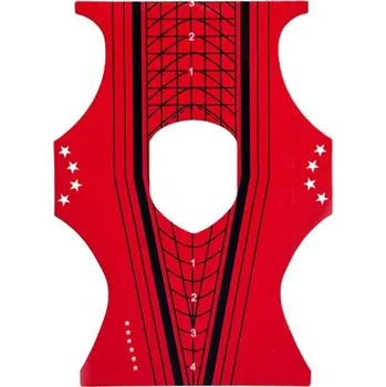 Umělé nehty Šablony 500 ks - oboustranné červené