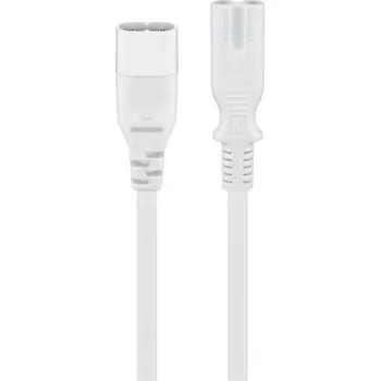 Napájecí kabel Kabel prodlužovací C7/C8 GOOBAY 97200 2m White