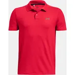 Under Armour Chlapecké tričko UA Performance Polo 1377346-600 Červená 128-134