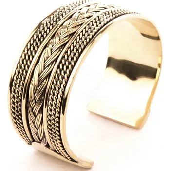 Brož Deepeka Široký bronzový nápažník Viking