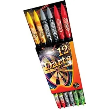 Zábavní pyrotechnika Xplode Rakety Darts-jackpot (12 ks)