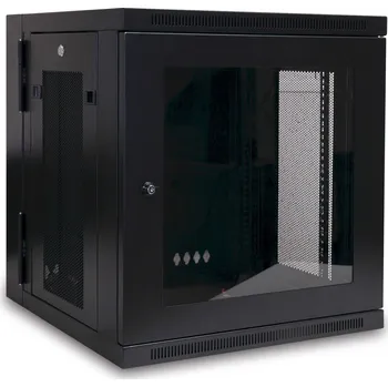 Rozvaděč EATON Skříň SmartRack 12U, Š=600mm, Hl=550mm, hloubka pro přepínače, prosklené dveře, montáž na stěnu SRW12USG