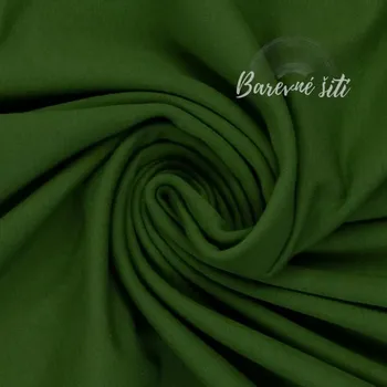 Bavlněný úplet Army zelená 604 *NEW* (E) (Kvalitní úplet z Německa)