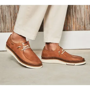 Pánské polobotky Pánské kožené polobotky M6L-4274C1 Pikolinos hnědá Barva: brandy, Velikost: 43