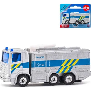 Hračka Siku Auto Scania R380 zásahové vozidlo Policie ČR vodní dělo model kov