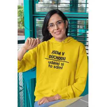 Dámská mikina Dámská mikina Udělej si to sám Barva: Žlutá, Velikost: 2XL