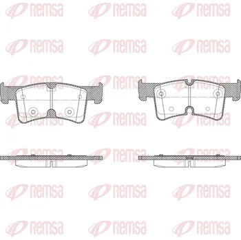 Brzdová destička Sada brzdových destiček, kotoučová brzda REMSA X2036.00