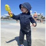 Dětský UV overal s dlouhým rukávem navy Geggamoja Velikost: 74/80