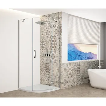 GELCO - TRINITY CHROME čtvrtkruhový sprchový kout 900x900mm, čiré sklo, pravé (GT6590CR-CH) + slevový kód, + prodloužená záruka