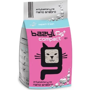 Podestýlka pro kočku BAZYL Ag+ Compact Fresh 10 L bentonitové stelivo s nano stříbrem se svěží vůní pro kočky