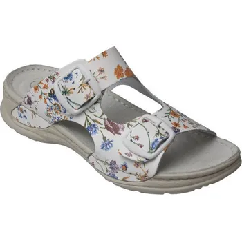 Dámské pantofle SANTÉ D/10/FLORA/SP Pantofle dámské - bílá - 36