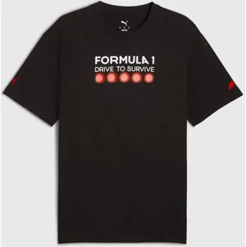 Pánské tričko Fanouškovské tričko Puma F1 Drive To Survive černé - M