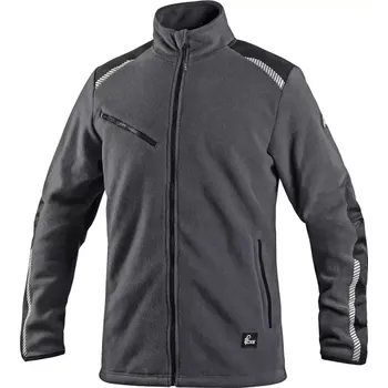 Pánská bunda CXS 4ENVI SOLIS bunda pán. fleecová šedo-černá - v. XXXL