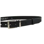 Pánský společenský kožený opasek PENNY BELTS 30 mm | černý | 60030-020-4-60 obvod -pasu: 85 cm