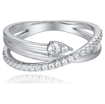 Prsten Prsten SILVERINO se zirkony 8653-50