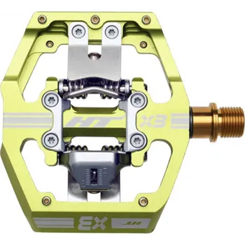 Pedál na kolo Nášlapné pedály HT Components HT-X3T zelené