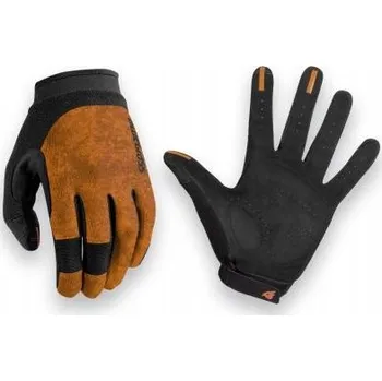 Cyklistické rukavice MTB rukavice Bluegrass React oranžové vel. S