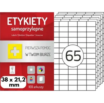 Samolepící etiketa Samolepicí štítky Dalpo 38 x 21,2 mm bílé