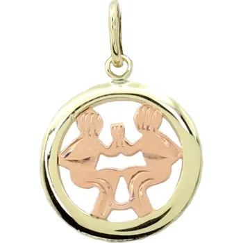 Přívěsek Zlatý přívěsek znamení zvěrokruhu 30.10.018 BLÍŽENCI-6 (585/1000) 0.65 g