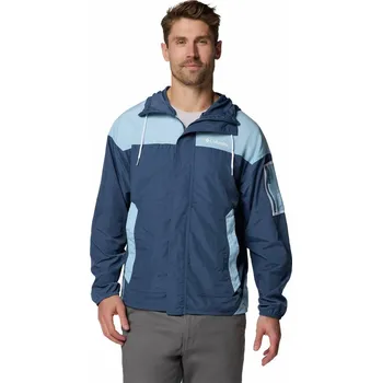 Pánská větrovka Columbia Challenger II Windbreaker M 2071553478 - dark mountain/ripple blue XL