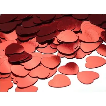 Konfeta Konfety "Srdce červené", 6 mm, 30 g.