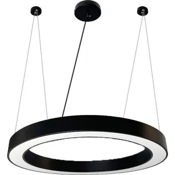 LED Lustr na lanku LED/50W/230V 4000K pr. 100 cm černá