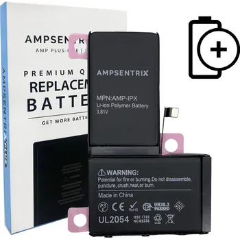 Baterie pro mobilní telefon Ampsentrix Plus baterie 2960 mAh | iPhone X