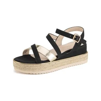 Dámské baleríny Espadrilky JENNY LB-P1092-YLD Černá 36