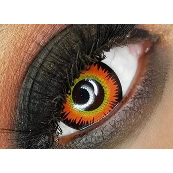 Kontaktní čočky Kontaktní čočky Colourvue Crazy Orange Werewolf -0,00