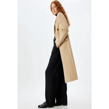 Cizojazyčná kniha Koton Beige Women's Coat Koton krémová 2975276