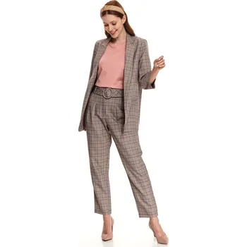 Dámské kalhoty Přísně tajné DÁMSKÉ KALHOTY Top Secret hnědá | krémová 1799405