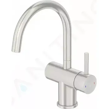 Vodovodní baterie Steinberg 100 Umyvadlová baterie s výpustí, kartáčovaný nikl, 100 1500 BN