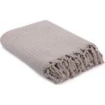 Světle hnědý bavlněný lehký přehoz přes postel Brown, 220 x 240 cm ID_633092