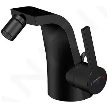 Steinberg 260 Bidetová baterie s výpustí, matná černá, 260 1300 S