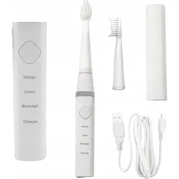 Elektrický zubní kartáček Sonický kartáček na zuby cestovní USB 3 režimy SG-515 2 hlavice