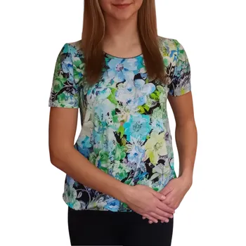 Dámská halenka Halenka Sabatti barevná s květy do gumičky Velikosti Sabatti: 40