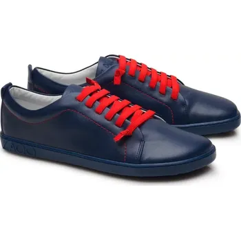 Dámská tenisová obuv ZAQQ STIQ navy / sierra / white 37-48 NAPPA/NAPPA Dvouvrstvá hlazená kůže Bílá 48