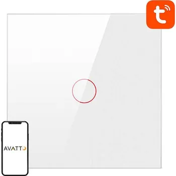 vypínač Avatto Chytrý vypínač světla ZigBee LZTS02-EU-W1 1 Way No Neutral TUYA (bílý)