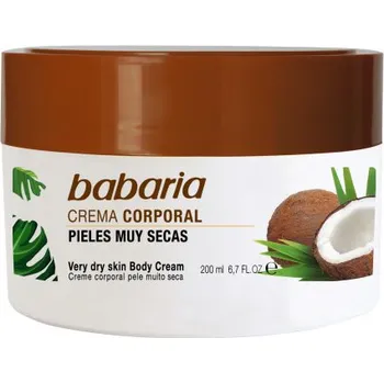 Tělový krém Babaria Kokosový tělový krém pro velmi suchou pokožku 200 ml – intenzivní hydratace a výživa pokožky