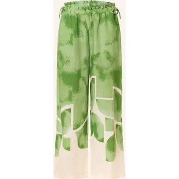 Dámské kalhoty Seafolly Dámské Marlene Kalhoty Sunray, zelená / režná, 40