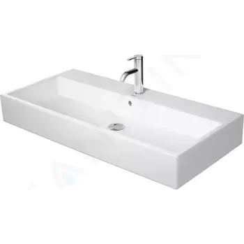 Umyvadlo Duravit Vero Air Umyvadlo nábytkové 100x47 cm, s přepadem, otvor pro baterii, WonderGliss, bílá, 23501000271