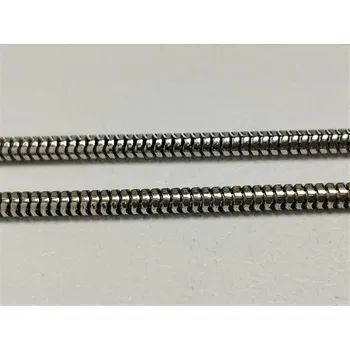 Řetízek Stříbrný náhrdelník kulatý had, rhodiovaný