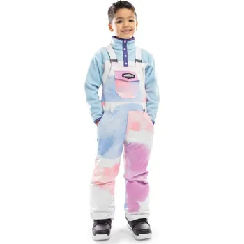 Snowboardové kalhoty SIROKO Chlapecké snowboardové kalhoty s kšandami KB1 Jazzy 10 LET VÍCEBAREVNÁ