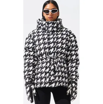 PERFECT MOMENT MAYA PARKA BLACK / WHITE HOUNDSTOOTH Velikost: XS