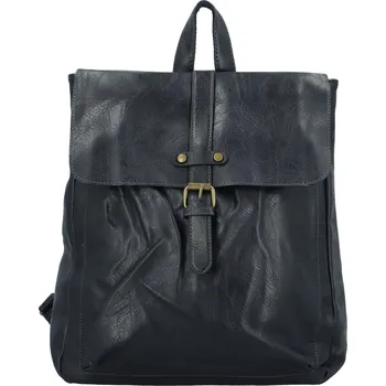 Městský batoh Trendy dámský koženkový batoh Stanler, tmavě modrý