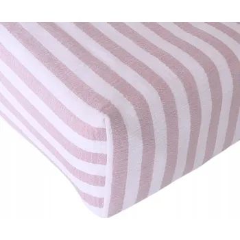 Prostěradlo PROSTĚRADLO S GUMOU DO POSTÝLKY 120X60 cm - MUŠELÍNOVÉ - LIKE MOSES